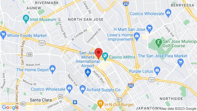 Map of the area around 2050 Gateway Pl, 95110, San Jose, CA, United States