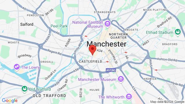 Map of the area around Eagle Bar Deansgate, Manchester, EN, United Kingdom, Manchester, EN, GB