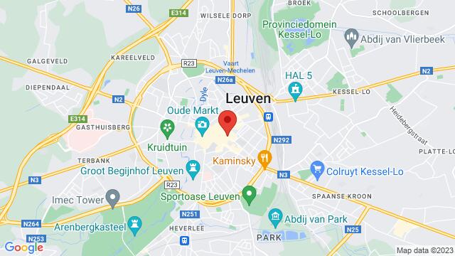 Map of the area around Studio 31 - Leuven