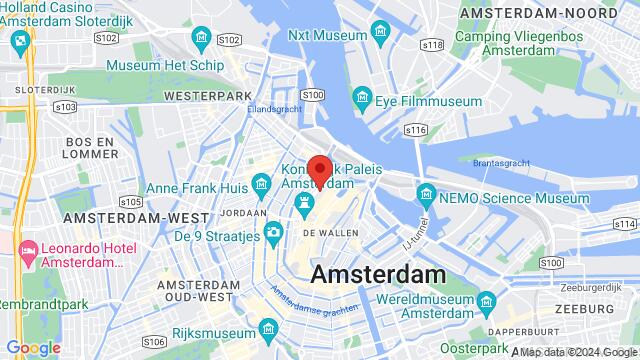 Karte der Umgebung von Nieuwezijds Kolk  25, Amsterdam, The Netherlands