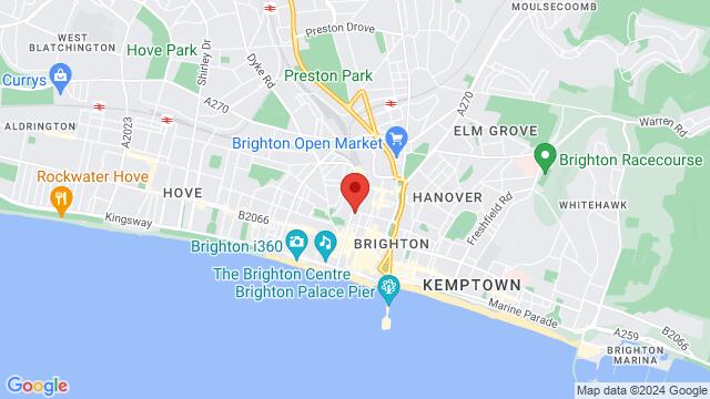 Map of the area around Brighthelm Centre, Brighthelm Centre, North Road, Brighton, BN1 1YD, United Kingdom