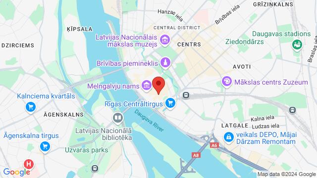 Map of the area around Mārstaļu iela 2/4, Rīga, LV-1050, Latvija,Riga, Latvia, Riga, RI, LV