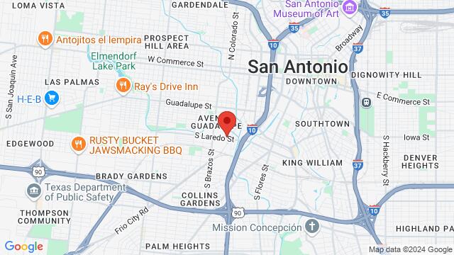 Map of the area around 1811 S. Laredo, San Antonio, TX, US