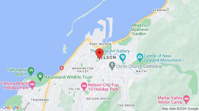 Map of the area around Peta Spooner Academy of Dance, Nelson, New Zealand, Nelson, NE, NZ