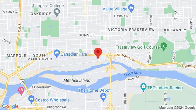 Map of the area around 8273 Ross Street, Vancouver, BC, CA