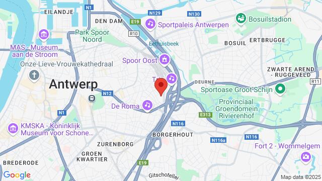 Map of the area around CASA 32 Zendelingenstraat 32, 2140 Borgerhout