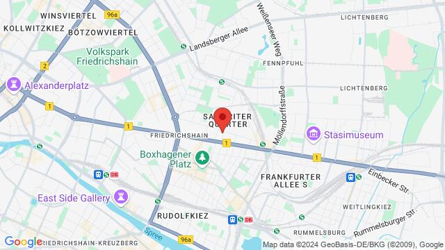 Map of the area around Samariterstraße 34, 10247 Berlin, Deutschland,Berlin, Germany, Berlin, BE, DE