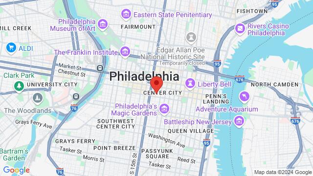 Map of the area around Flambo, 205 S 13th St, Philadelphia, PA, United States