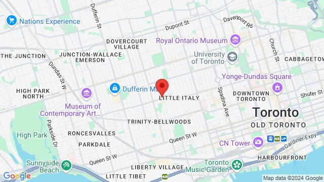 Map of the area around 750 College Street, M6G 1C4, Toronto, ON, CA