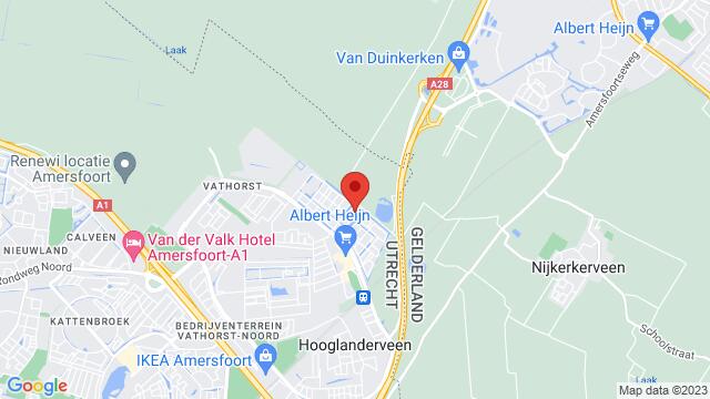 Map of the area around Kuinrestraat 10, 3826 AG Amersfoort, The Netherlands