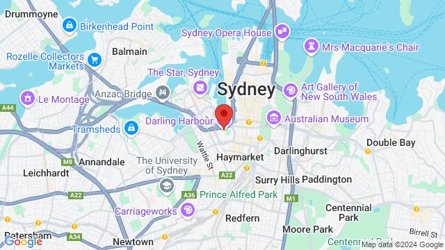 Map of the area around Biai, Darling Harbour Walk, Sydney NSW 2000, Australia,North Sydney, Sydney, NS, AU