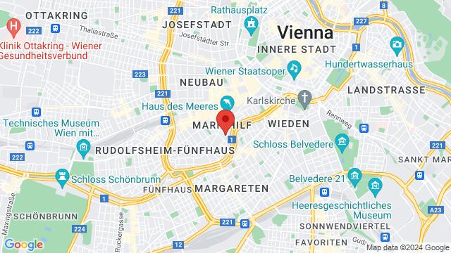 Map of the area around Magdalenenstraße 32, 1060 Wien, Österreich,Wien, Österreich, Wien, WI, AT