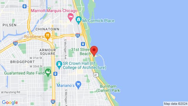 Map of the area around Pier 31, 3101 South Lake Shore Drive, Chicago, IL, 60616, United States