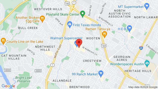 Map of the area around 2525 W Anderson Ln. #530,Austin, Texas, Austin, TX, US