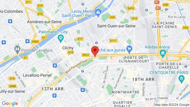 Map of the area around LE FIVE Paris 17, 26 Rue Hélène et François Missoffe, 75017 Paris, France