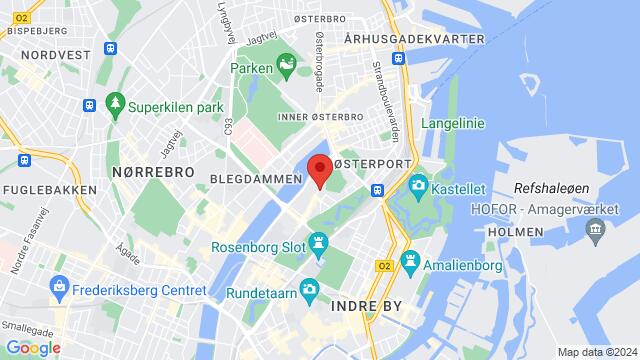 Kaart van de omgeving van Øster Farimagsgade 40, 2100 København Ø, Danmark,Copenhagen, Copenhagen , SK, DK
