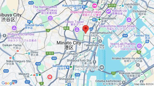 Map of the area around Minato,Tokyo,Japan, Minato, TY, JP