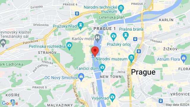 Karte der Umgebung von Střelecký ostrov, 110 00 Praha 1, Tchéquie, Prague, PR, CZ