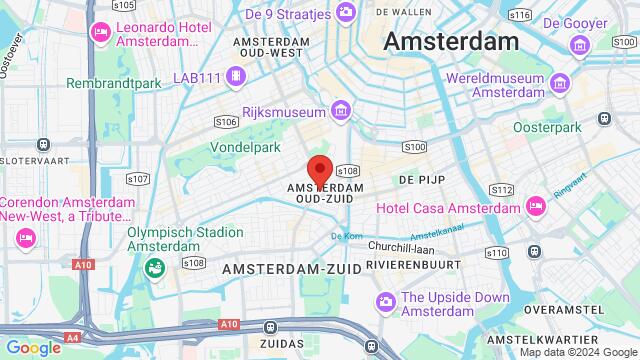 Map of the area around Roelof Hartplein 2B, 1071 TT Amsterdam, Nederland,Amsterdam, Netherlands, Amsterdam, NH, NL