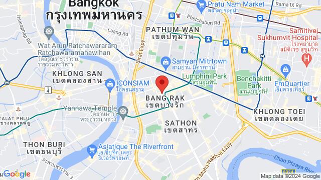 Map of the area around SALSA Modeling Agency, 1-7, Level 8, Zuellig Building, Silom Rd, Khwaeng Silom, Khet Bang Rak, Krung Thep Maha Nakhon 10500, Thailand