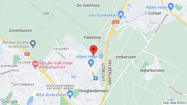 Map of the area around Kuinrestraat 10, Amersfoort, The Netherlands