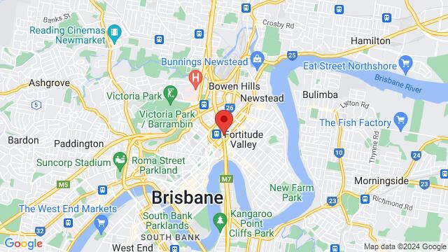 Karte der Umgebung von The Brightside Brisbane