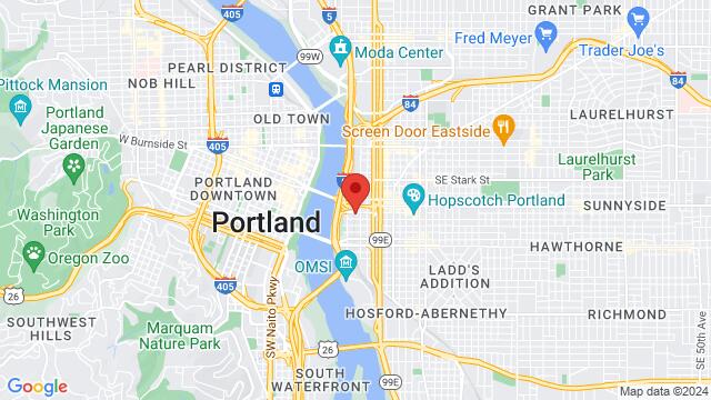 Map of the area around The Den – Portland, 116 SE Yamhill St, Portland, United States