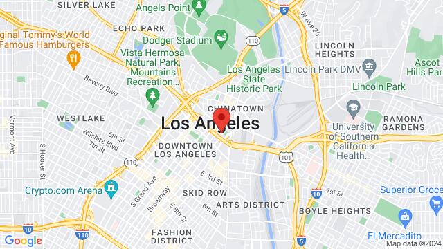 Map of the area around 501 N Main St, 501 N Main St, Los Angeles, CA, United States