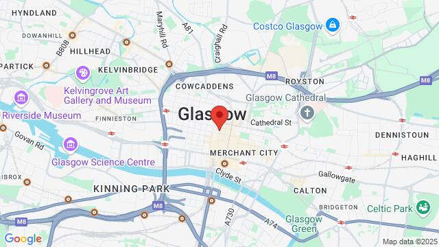 Map of the area around 28 Renfield Street, Glasgow, SC, GB