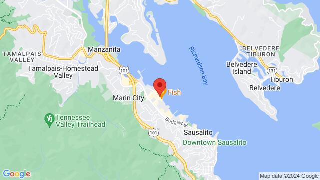 Map of the area around Sausalito Seahorse, 305 Harbor Dr, Sausalito, CA, 94965, United States