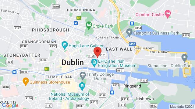 Map of the area around Custom House Plaza, Harbourmaster Place, Dublin, County Dublin, D01 AH36, Ireland,Dublin, Ireland, Dublin, DN, IE