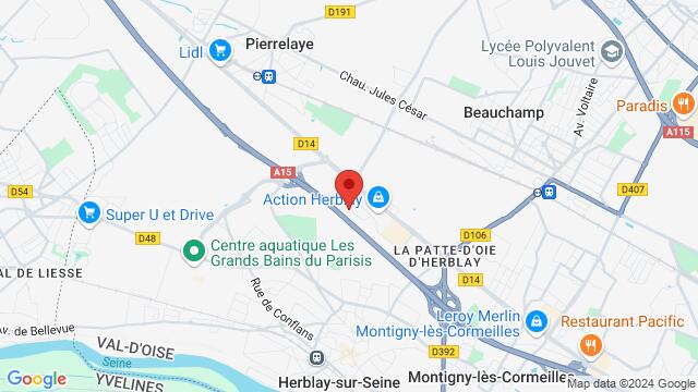 Map of the area around REV'DANCE CLUB, 19 Rue Lavoisier, 95220 Herblay-sur-Seine, France