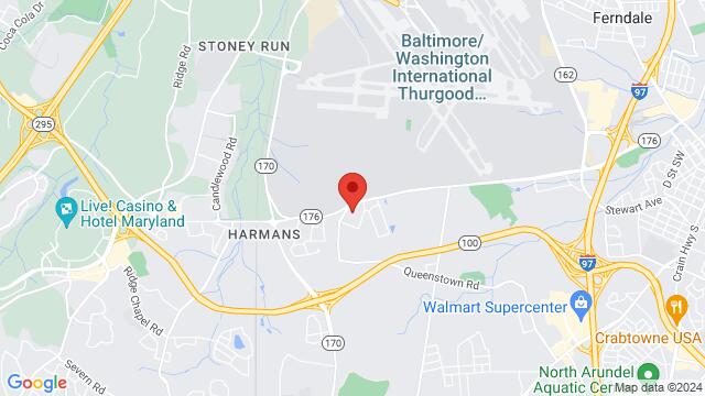 Map of the area around The Original Cancun Cantina, 7501 Old Telegraph Rd, Hanover, MD, 21076, US
