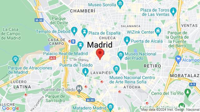 Karte der Umgebung von Calle del Doctor Cortezo, 1, 28012 Madrid (Madrid), España,Madrid, Spain, Madrid, MD, ES