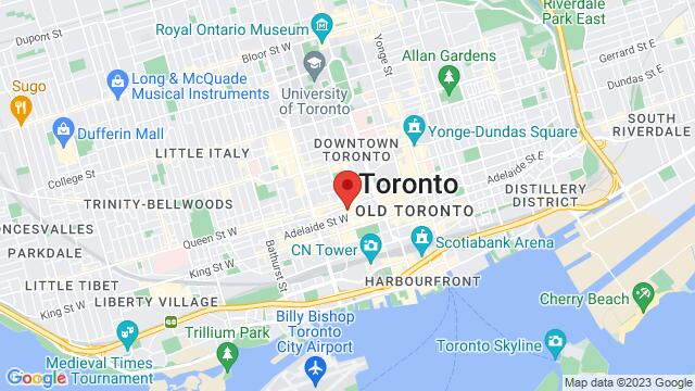 Map of the area around Marked, 132 John Street, Toronto, ON, M5V 2E3, Canada