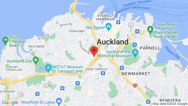 Map of the area around 10 Newton Road, 1010, Auckland, New Zealand