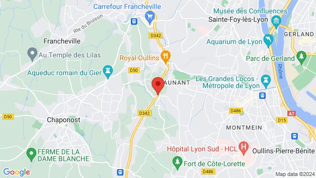 Map of the area around 31 Route de Brignais, 69230 Saint-Genis-Laval, France,Chaponost, Rhone-Alpes, France, Lyon, RH, FR