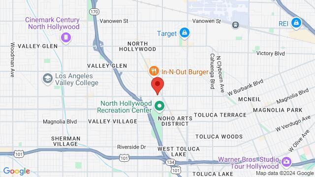 Map of the area around 11455 Burbank Boulevard, 91601, Los Angeles, CA, US