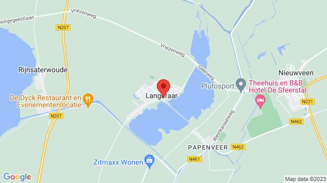 Map of the area around Langeraarseweg 37, Langeraar
